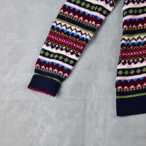 Talbots Sweater Womens Large Colorful Long Sleeve Cottage Core Holiday - Picture 4 of 9